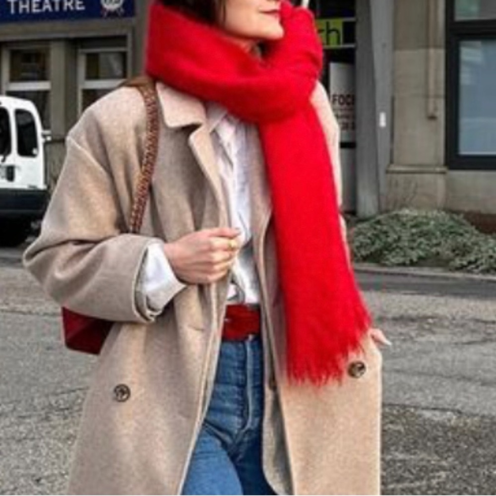 New Cashmere Scarf Red